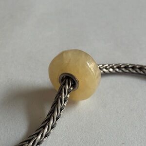Elegant Authentic Trollbeads Jade Bead